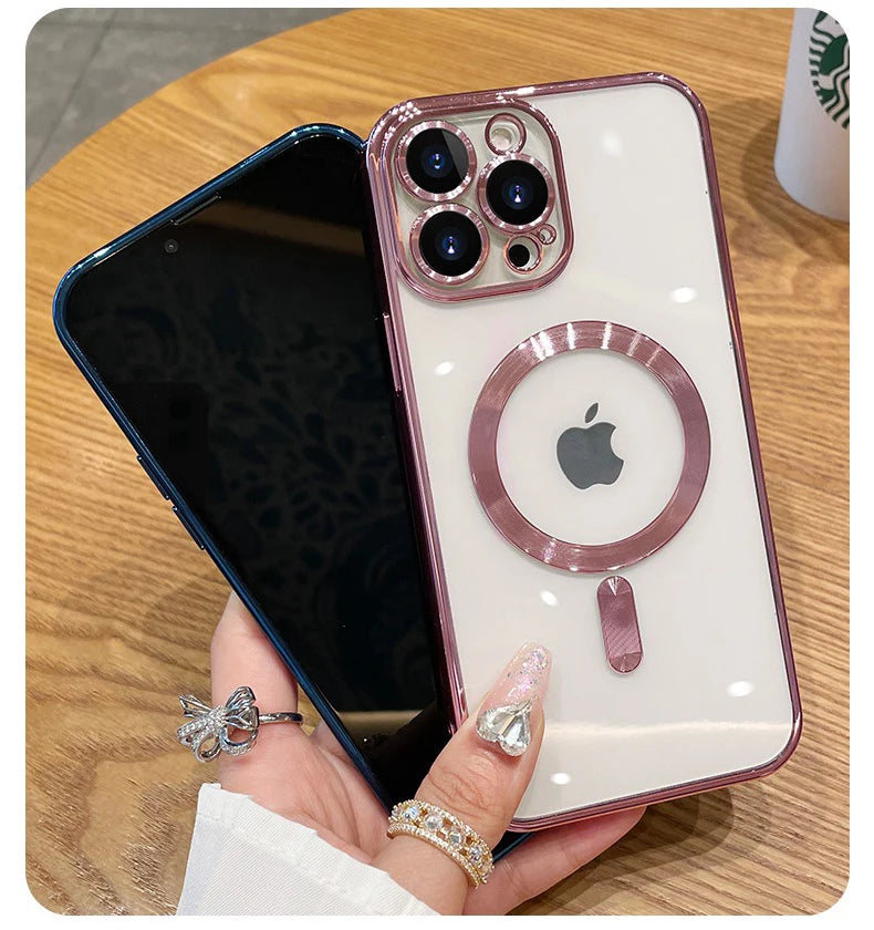 Magnetic Plating Case For iPhone