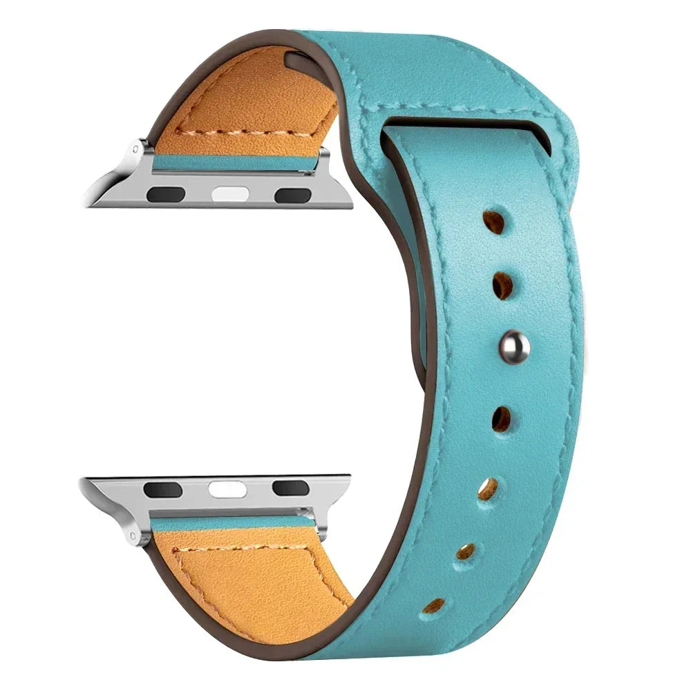 Leather strap For Apple watch band
