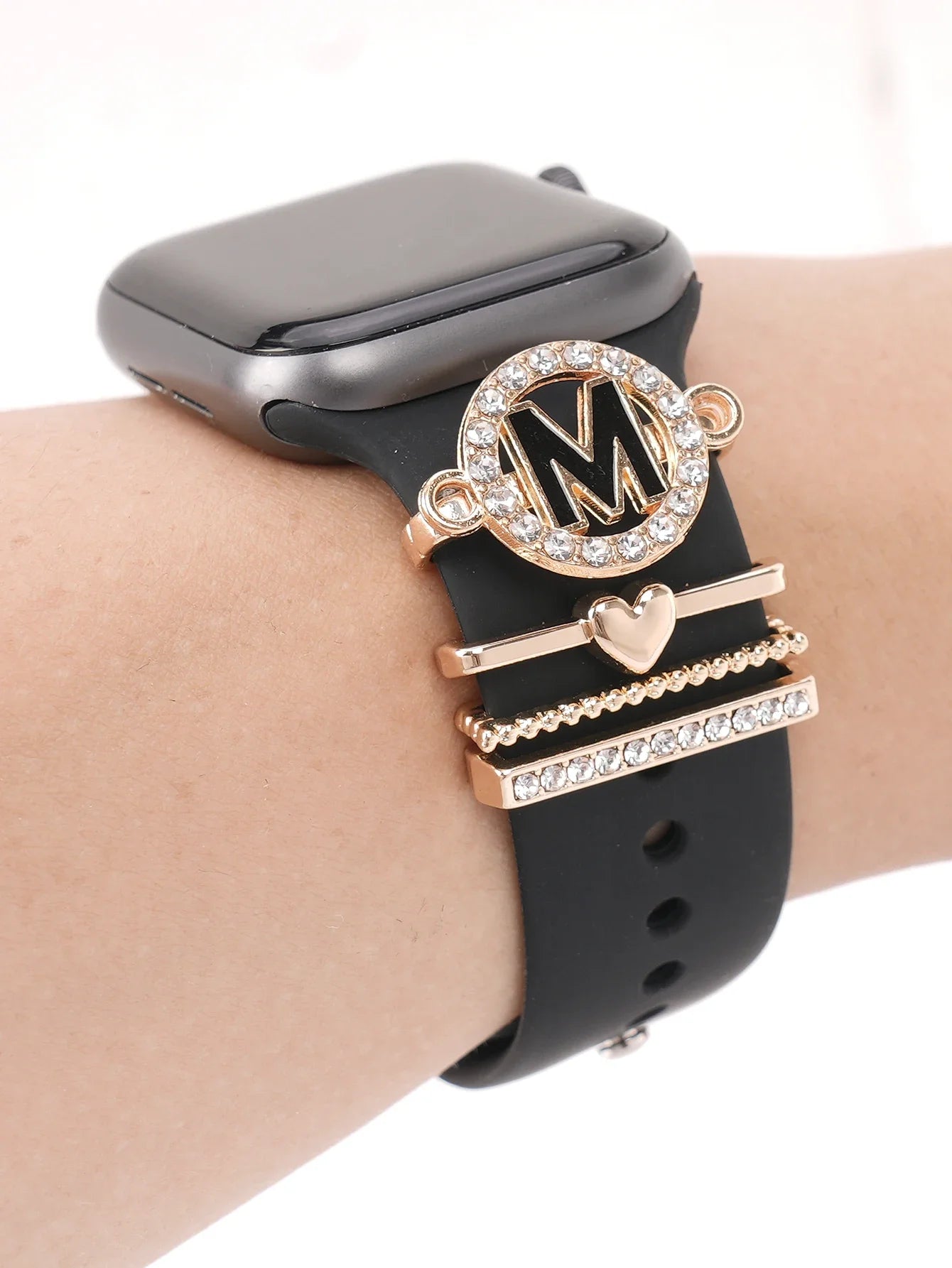 Charms for Apple Watch Band Accessories for Galaxy Watch Series Charm Alphabet Jewelry