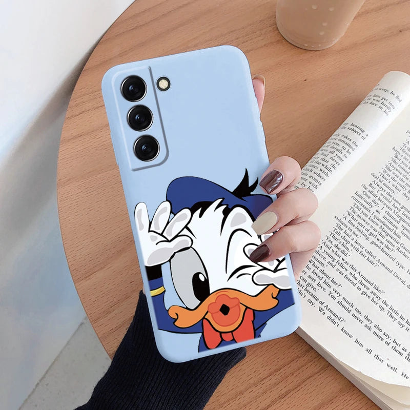 For Samsung S22 S 22 Plus Ultra Phone Case Cute Pink Mickey Minnie Soft TPU Protection Shockproof Cover For Samsung Galaxy S22