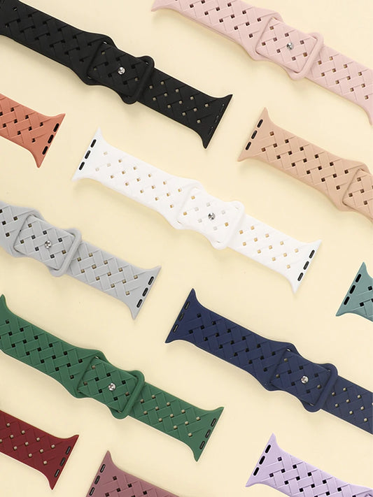 Braided Apple Watch Band – Breathable Sport Strap for Series SE, 3–9 & Ultra