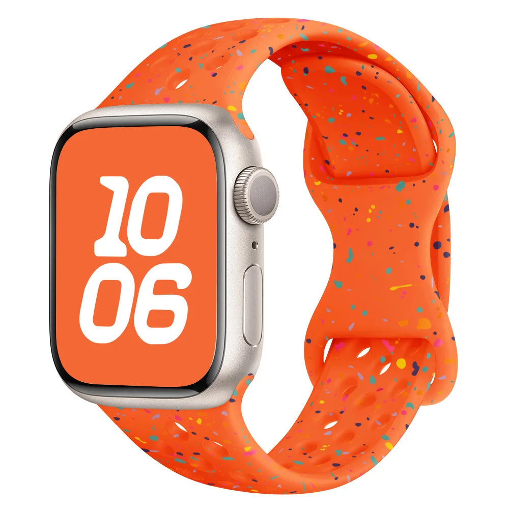 Silicone Strap for Apple Watch Band Ultra 2 49mm 46mm 42mm 45mm 44mm 40 41mm Transparent Bracelet IWatch Series S10 9 8 7 6 5 SE