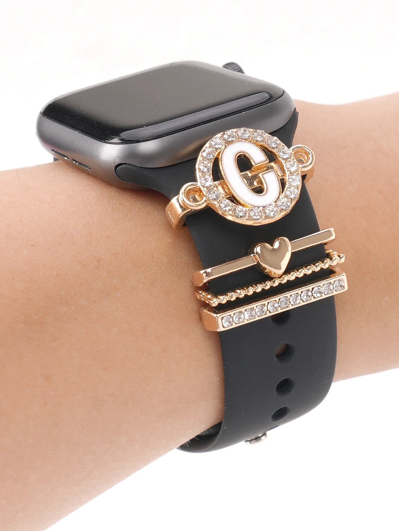 Charms for Apple Watch Band Accessories for Galaxy Watch Series Charm Alphabet Jewelry