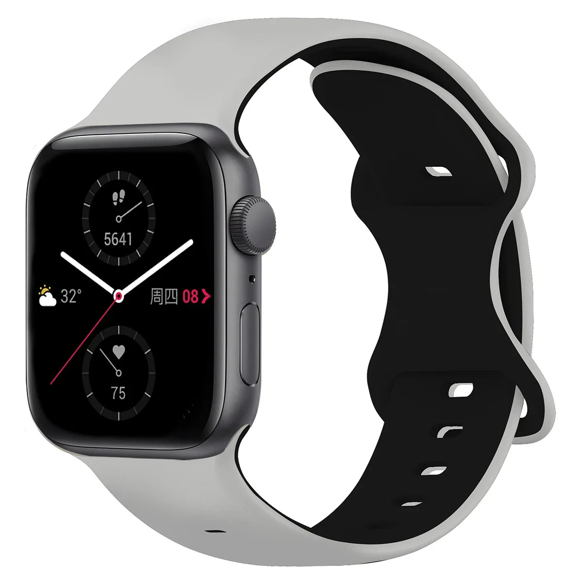 Two-Tone Sports Silicone Strap For Apple Watch