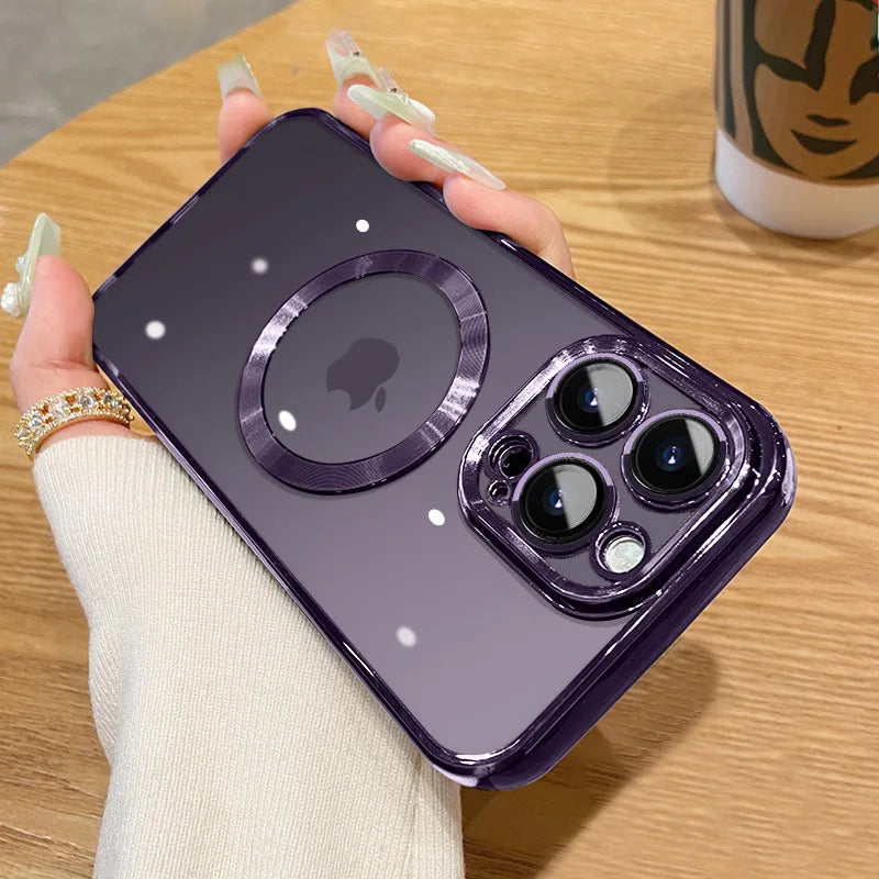 Magnetic Plating Case For iPhone
