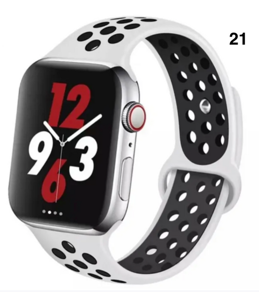 Part 2/3 – Sport Silicone Band for Apple Watch – Breathable & Flexible
