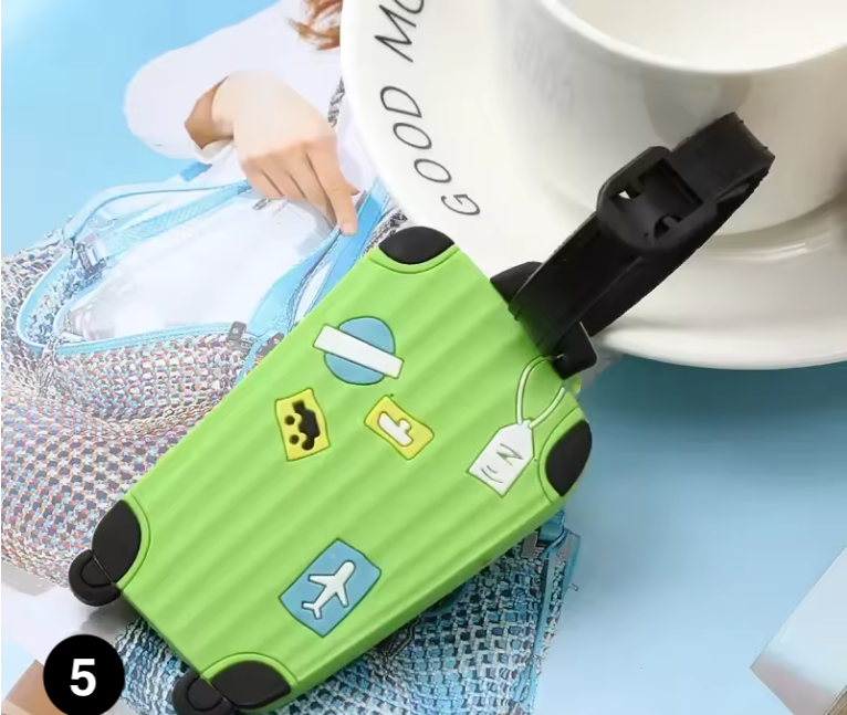 Cute Silicone Luggage Tag – Travel Bag Identifier