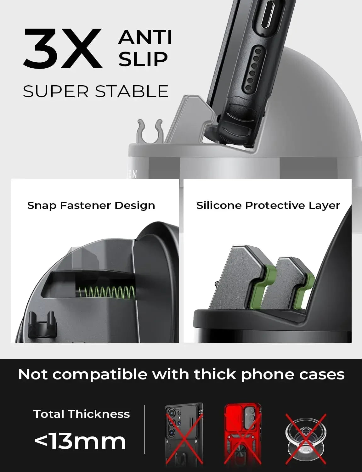 360 Rotation Phone Stand Folding Dashboard Car Mobile Phone Mount For Car