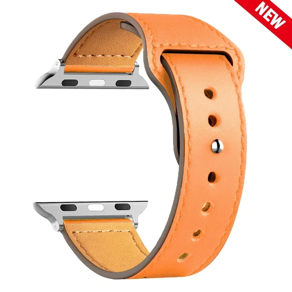 Leather strap For Apple watch band