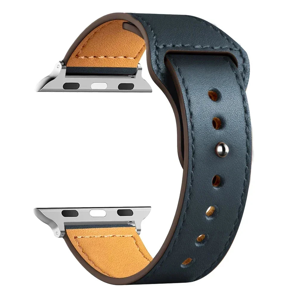 Leather strap For Apple watch band