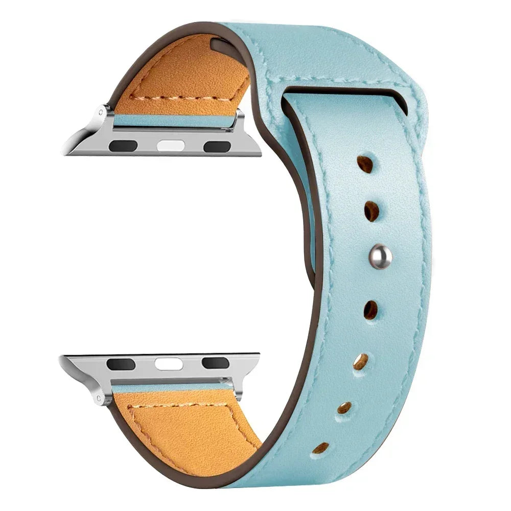 Leather strap For Apple watch band