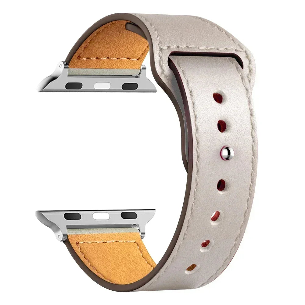 Leather strap For Apple watch band
