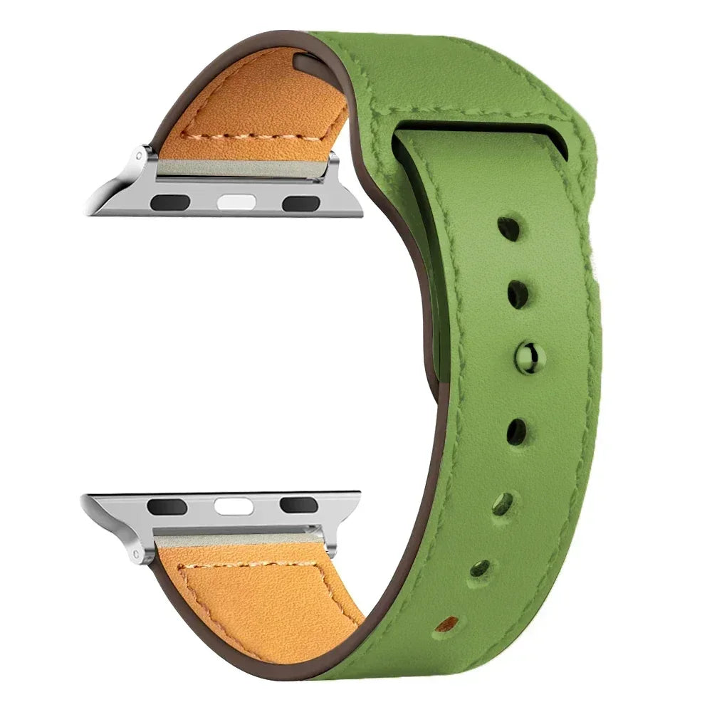 Leather strap For Apple watch band