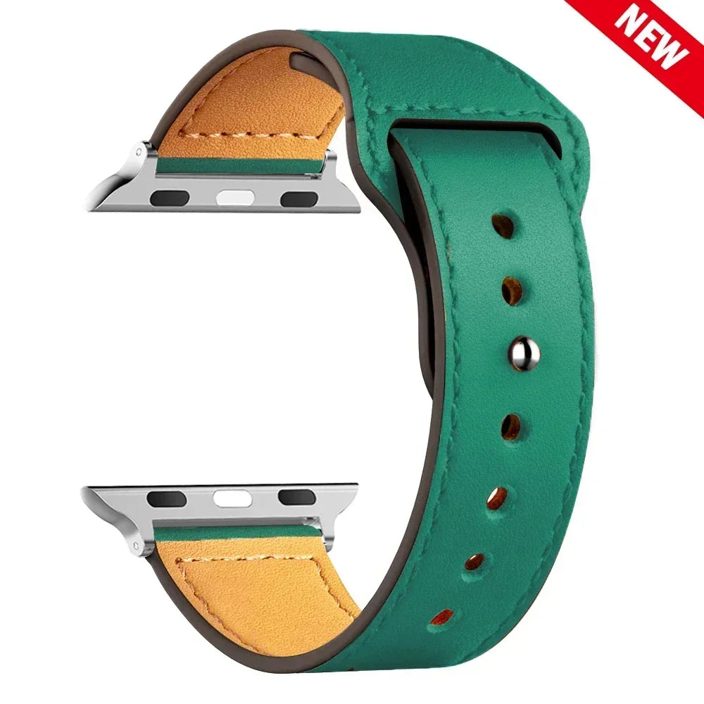 Leather strap For Apple watch band