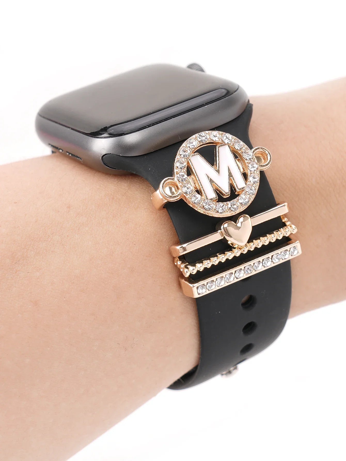 Charms for Apple Watch Band Accessories for Galaxy Watch Series Charm Alphabet Jewelry