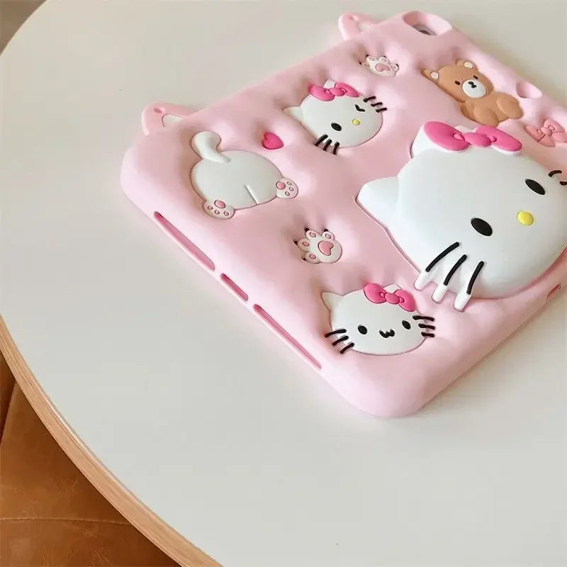 Hello Kitty Table Case for iPad Pro 11 inch 22 21 20 mini Silicone Tablet Cover For iPad 9.7 5th 6th 10.2 9th 8th 7th 10th Funda