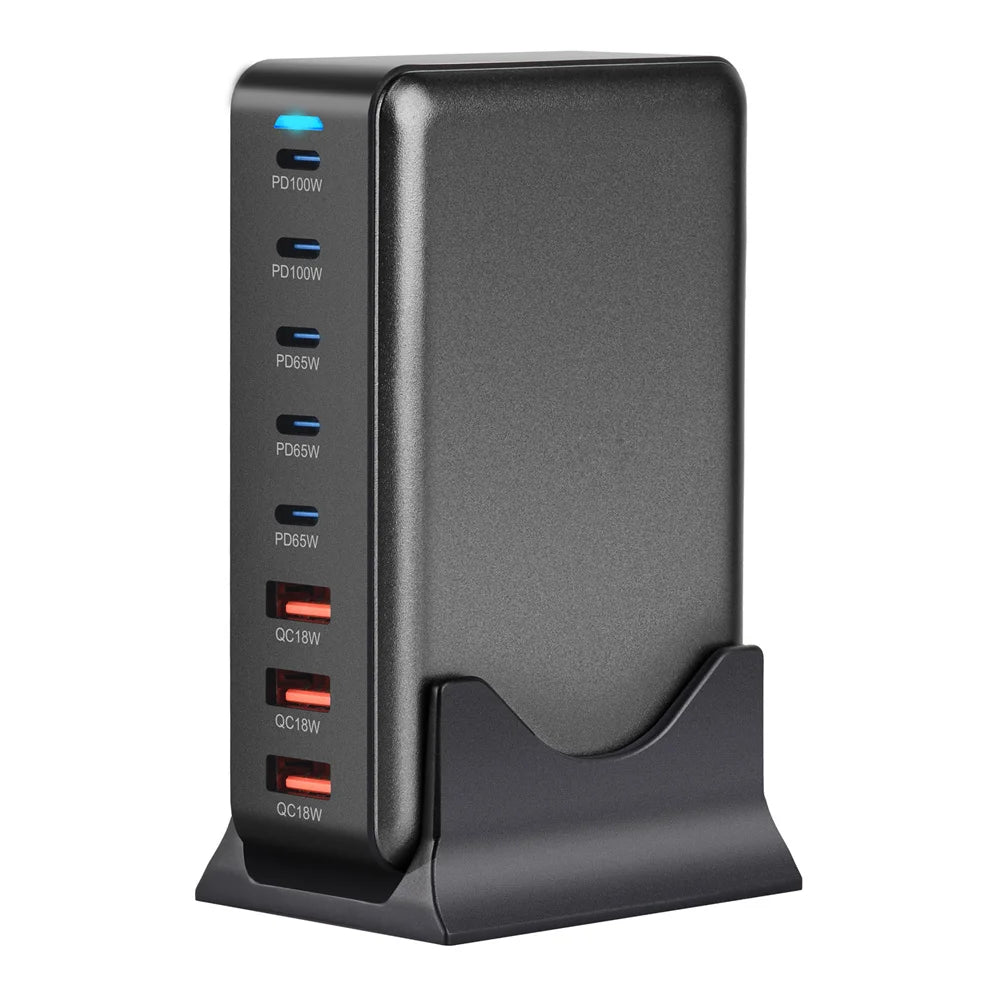 440W Gan Fast Charge 3.0 USB Type C Fast Charger Mobile 8-port 5C3A PD Charger Convenient To Carry Tablet Charger