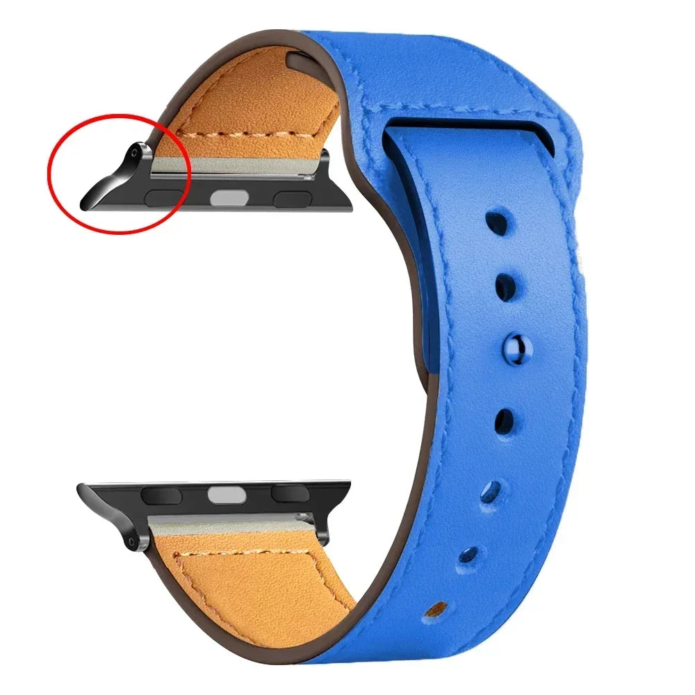 Leather strap For Apple watch band