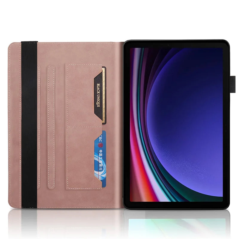 For Samsung Galaxy Tab S10 FE Plus Case 13.1 inch Emboss Tree PU Leather Flip Cover for Coque Galaxy Tab S10 FE Plus Case Funda
