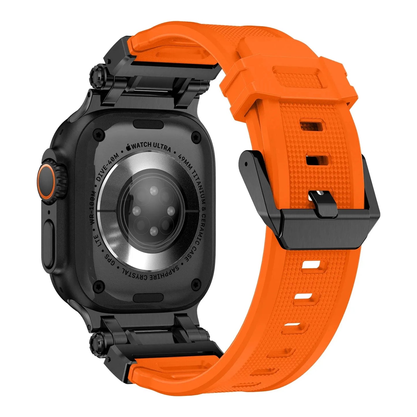 Metal+Silicone Strap For Apple Watch Ultra Band