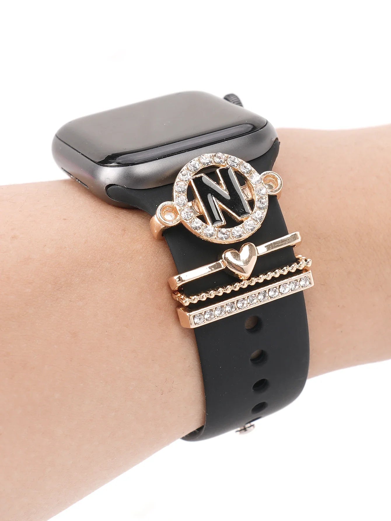 Charms for Apple Watch Band Accessories for Galaxy Watch Series Charm Alphabet Jewelry