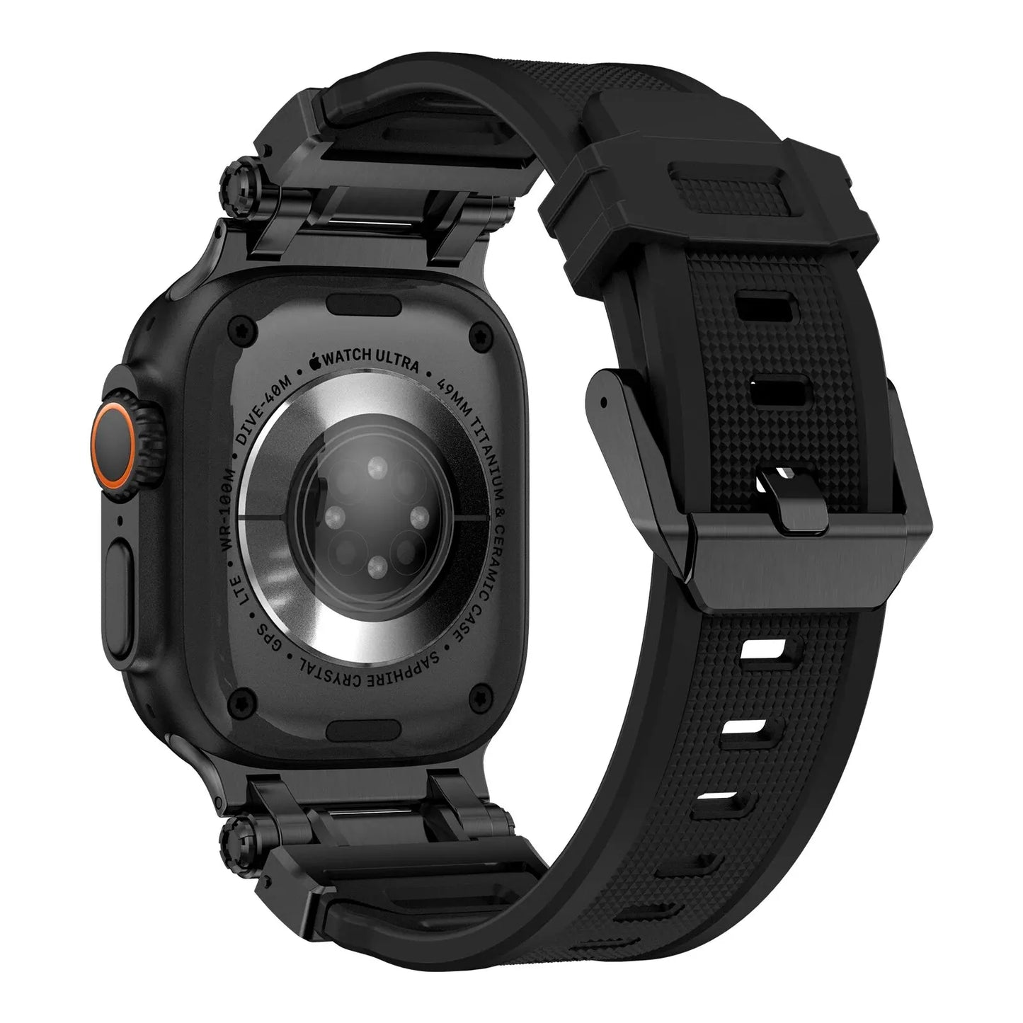 Metal+Silicone Strap For Apple Watch Ultra Band