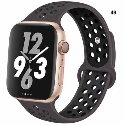 Part 3/3 – Sport Silicone Band for Apple Watch – Breathable & Flexible