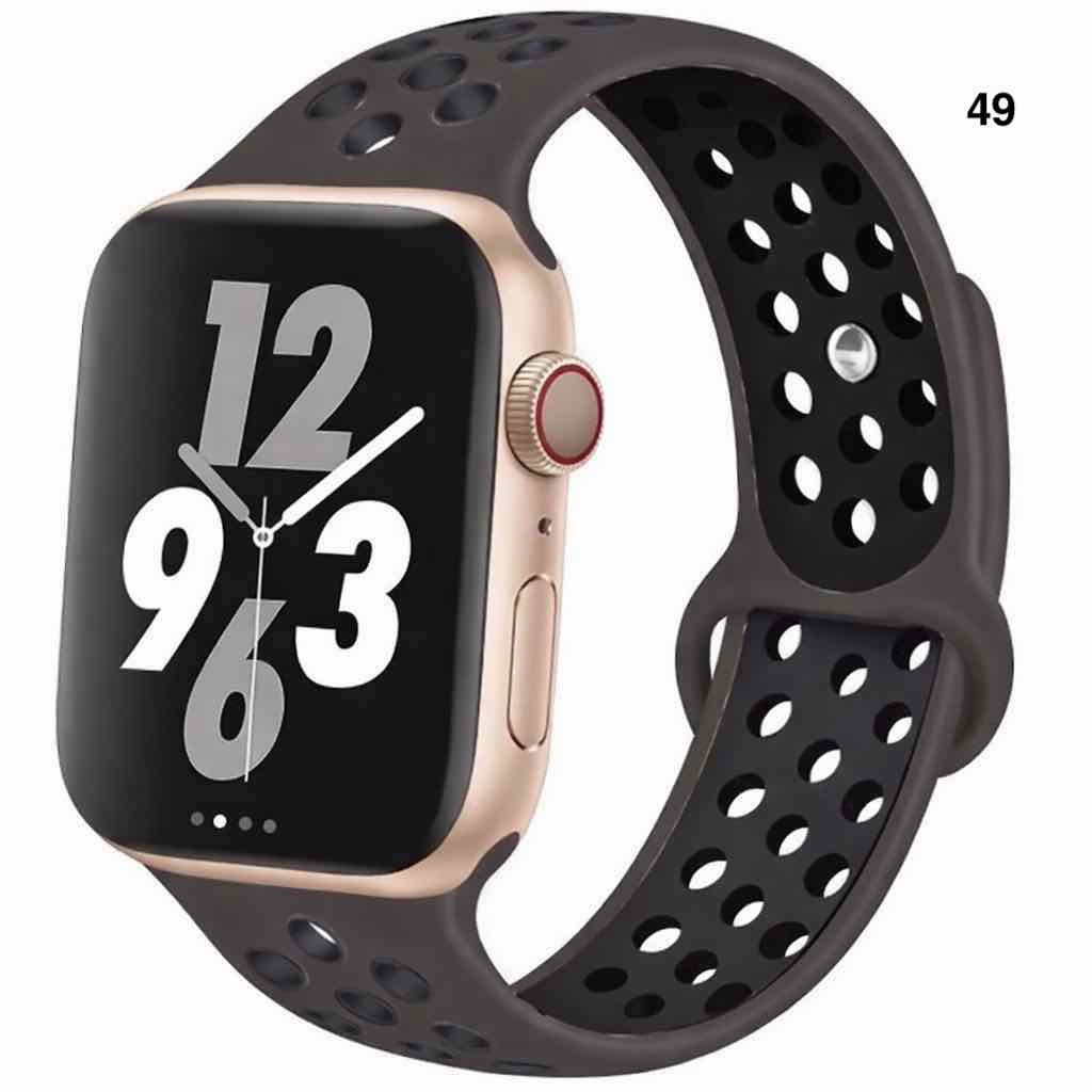 Part 3/3 – Sport Silicone Band for Apple Watch – Breathable & Flexible