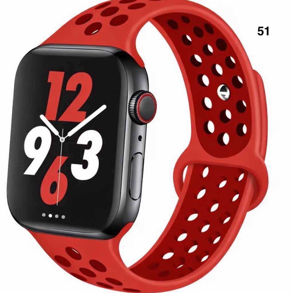 Part 3/3 – Sport Silicone Band for Apple Watch – Breathable & Flexible