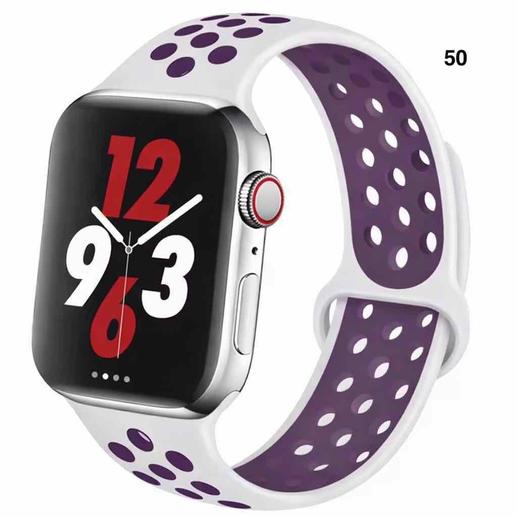 Part 3/3 – Sport Silicone Band for Apple Watch – Breathable & Flexible