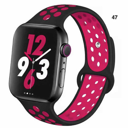 Part 3/3 – Sport Silicone Band for Apple Watch – Breathable & Flexible