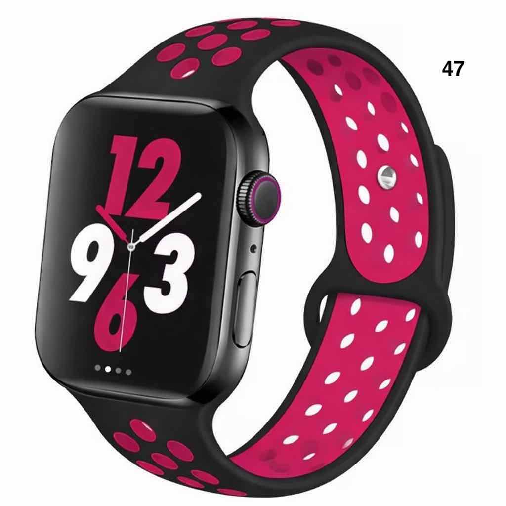 Part 3/3 – Sport Silicone Band for Apple Watch – Breathable & Flexible