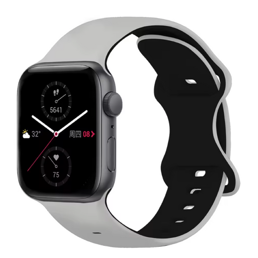 Two-Tone Sports Silicone Strap For Apple Watch
