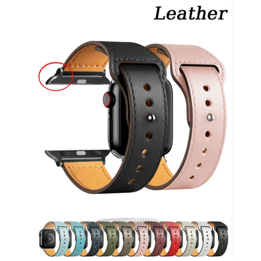 Leather strap For Apple watch band