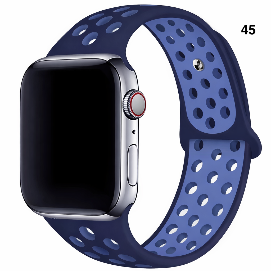Part 3/3 – Sport Silicone Band for Apple Watch – Breathable & Flexible