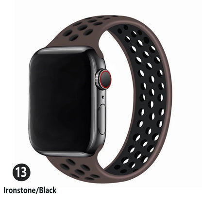 Solo Loop strap For Apple Watch Band 45mm 49mm 44mm 41mm 40mm silicone Elastic Belt bracelet iWatch Series 3 5 SE 6 7 8 ultra