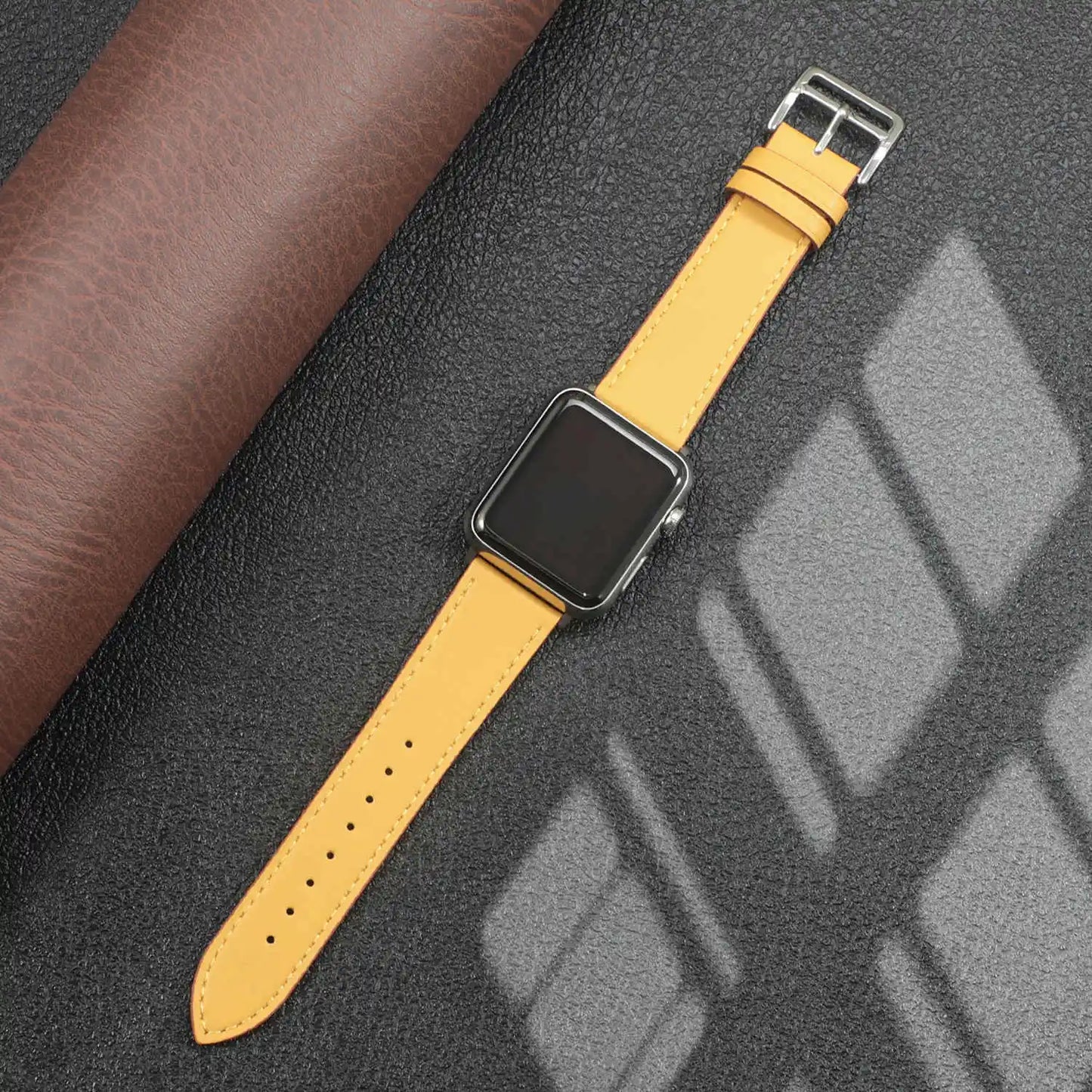 Leather Strap For Apple Watch Band 49mm 44mm 40mm 41mm 38mm 42 Single Tour Bracelet Correa iWatch Ultra Serie 3 4 6 SE 7 8 45mm