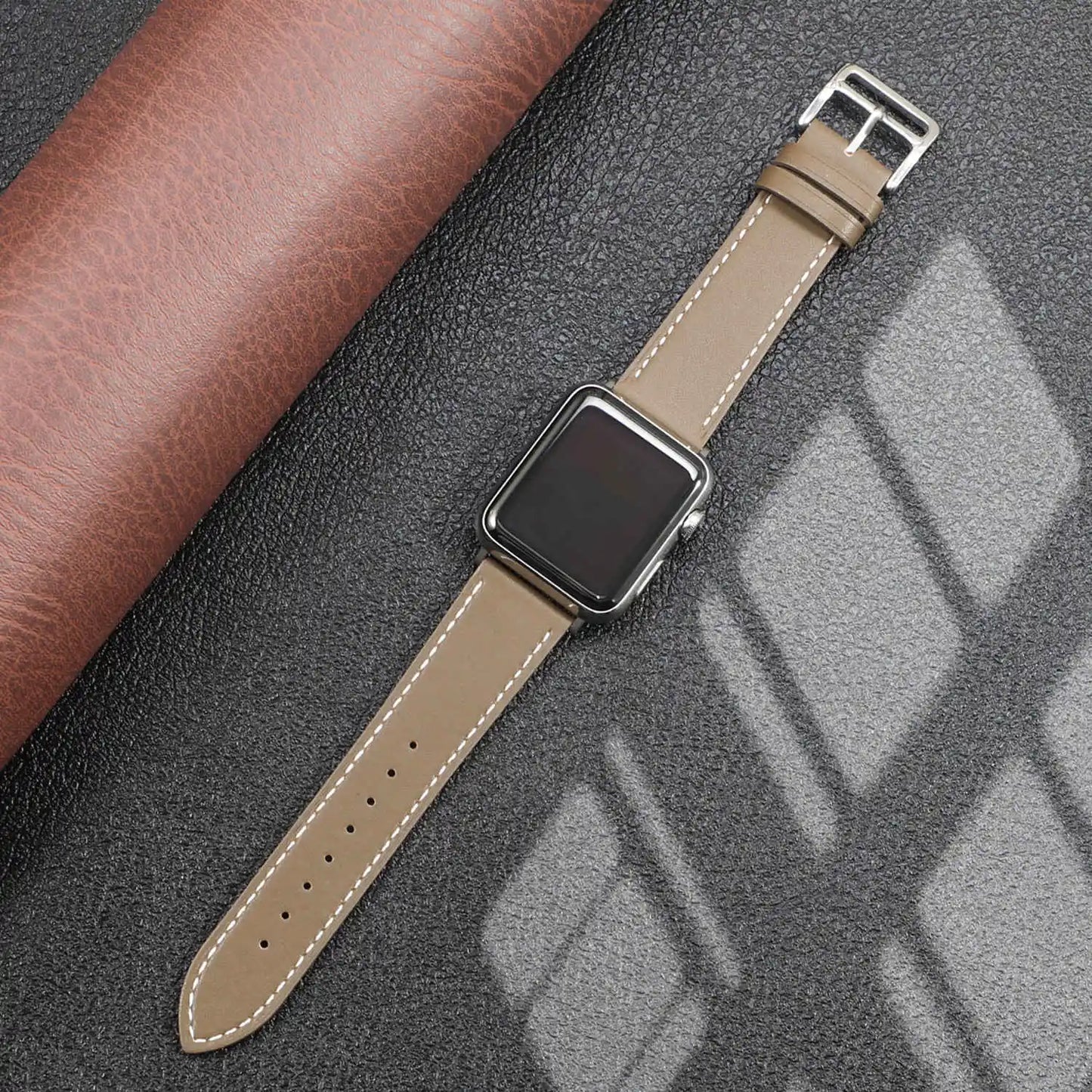 Leather Strap For Apple Watch Band 49mm 44mm 40mm 41mm 38mm 42 Single Tour Bracelet Correa iWatch Ultra Serie 3 4 6 SE 7 8 45mm