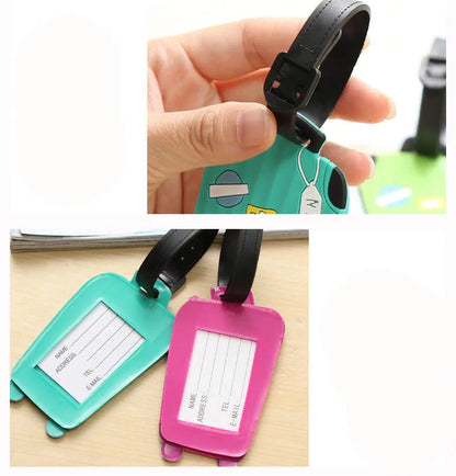 Cute Silicone Luggage Tag – Travel Bag Identifier