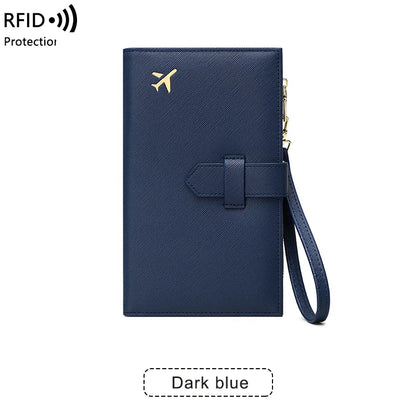 RFID Passport Holder – Stylish Travel Wallet for Cards, Boarding Pass & Documents