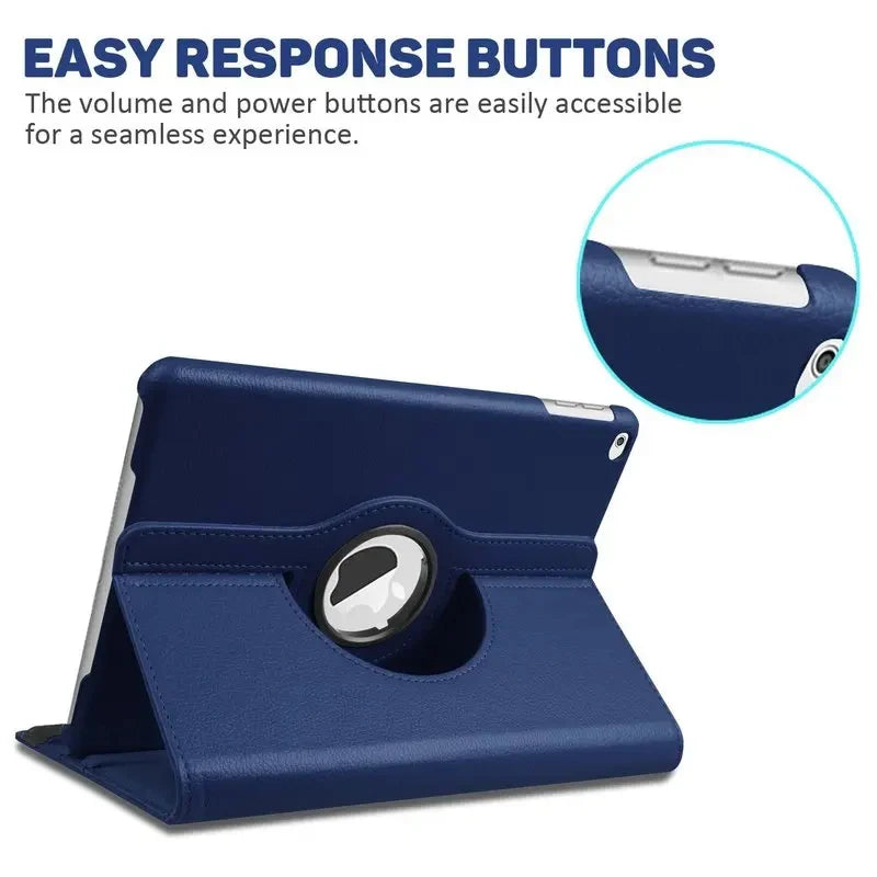 iPad 360° Rotating Case – Smart Magnetic Stand Cover