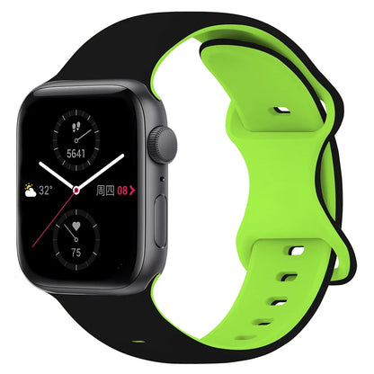 Two-Tone Sports Silicone Strap For Apple Watch