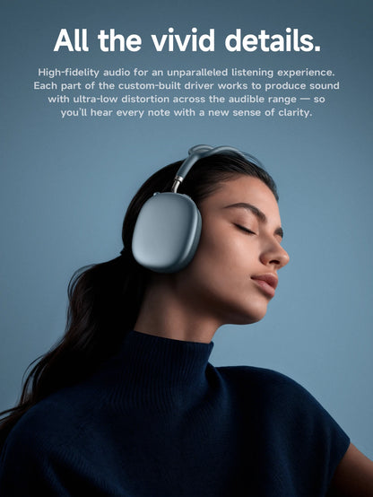 HOCO W65 Plus ANC Wireless Over-Ear Headphones – Noise Cancelling, Hi-Fi Sound