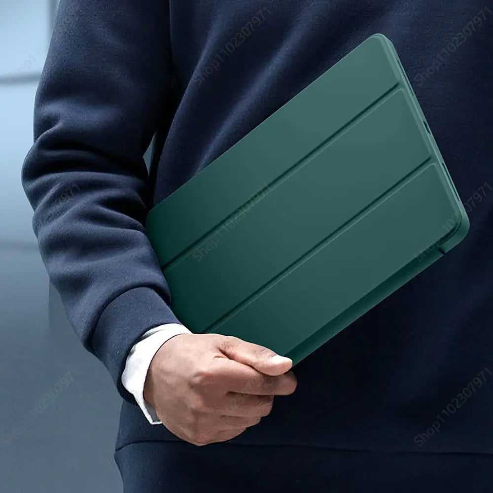 Magnetic iPad Case with Pencil Holder – Smart Tri-Fold Protective Cover