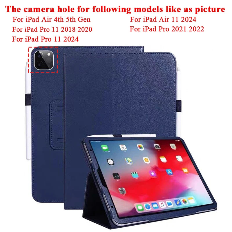 Smart PU Leather iPad Case – Slim, Protective & Stylish