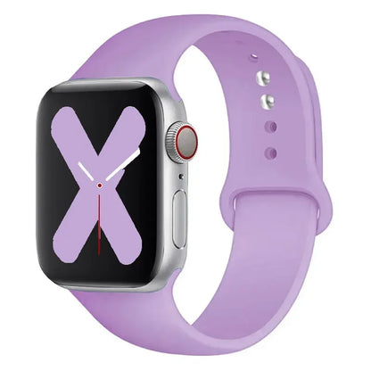 Silicone strap For Apple Watch band 44mm 40mm 45mm 41mm 42mm 38mm correa bracelet iWatch series 9 8 7 6 5 4 3 SE ultra 2 49mm