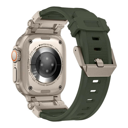 Metal+Silicone Strap For Apple Watch Ultra Band