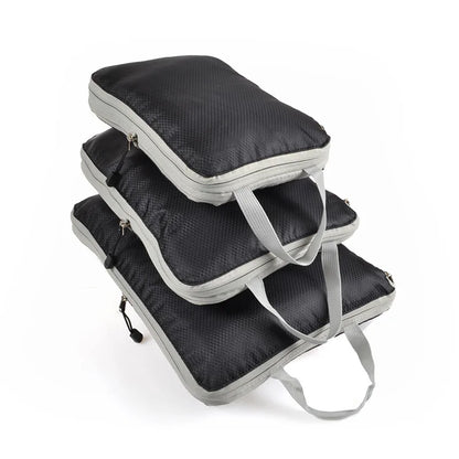 Travel Packing Cubes Set – Lightweight Compressible Luggage Organizers (3pcs)