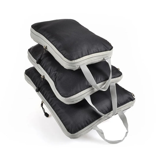 Travel Packing Cubes Set – Lightweight Compressible Luggage Organizers (3pcs)