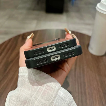 Luxury Leather MagSafe Case – Shockproof Magnetic Wireless Charging Cover for iPhone